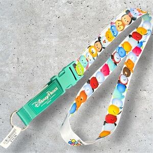 NWT RETIRED Disney Parks Trading Pin Accessory Lanyard - Tsum Tsum Stack Up